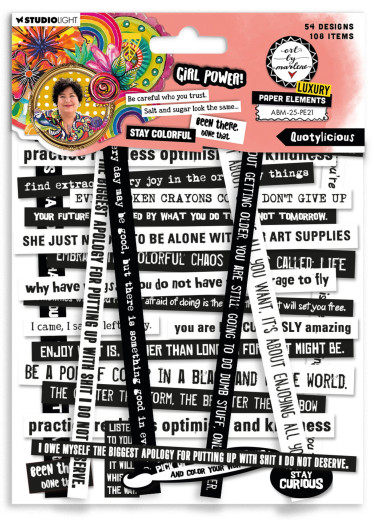 Art by Marlene - Quotylicious - A5 Luxury Paper Elements