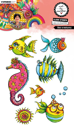 Art By Marlene - Clear Stamps - Sea Creatures