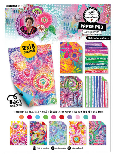 Studio Light - Art by Marlene - A4 Paper Pad - Multicolor Madness