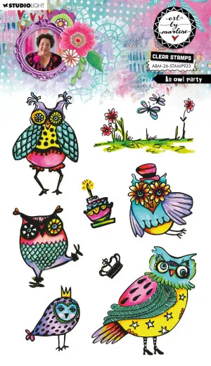 Art By Marlene - Clear Stamps - An Owl Party