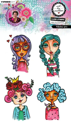 Art By Marlene - Clear Stamps - Fabulous Girls