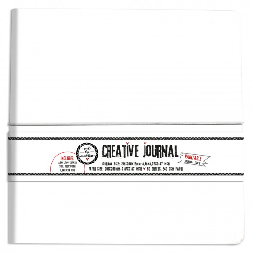 Studio Light Creative Journal - 20x20cm Paintable Journal Cover