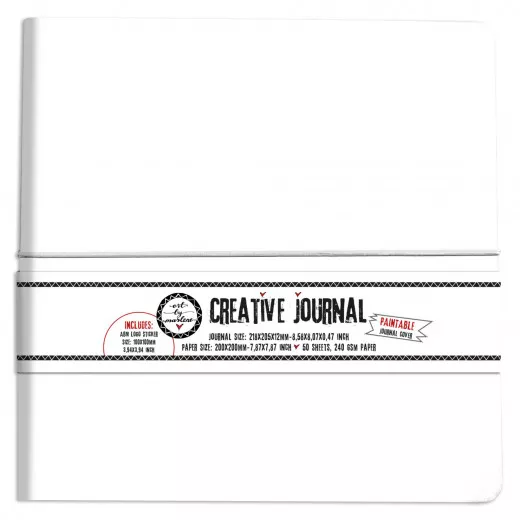 Studio Light Creative Journal - 20x20cm Paintable Journal Cover