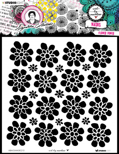 Studio Light Mask Stencil - Signature Collection Nr. 210 - Flower Power