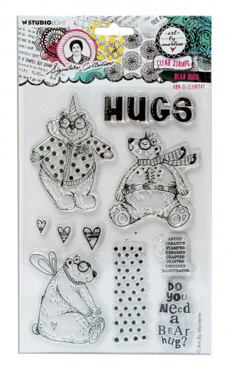 Art By Marlene - Clear Stamps - Signature Collection Nr. 747 - Bear Hugs