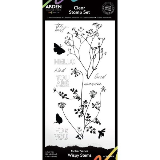 Arden Creative Studio - Clear Stamps - Maker Series - Wispy Stems