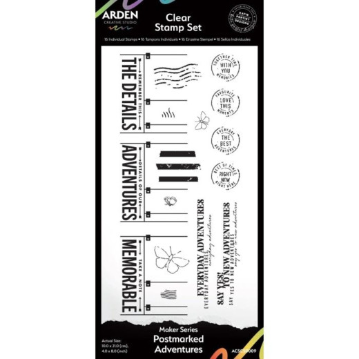 Arden Creative Studio - Clear Stamps - Maker Series - Postmarked Adventures