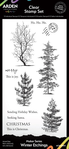 Arden Creative Studio - Clear Stamps - Maker Series - Winter Etchings