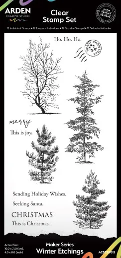 Arden Creative Studio - Clear Stamps - Maker Series - Winter Etchings