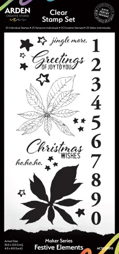 Arden Creative Studio - Clear Stamps - Maker Series - Festive Elements