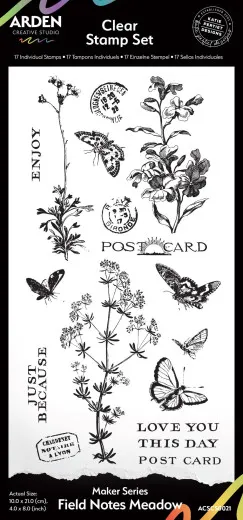 Arden Creative Studio - Clear Stamps - Maker Series - Field Notes Meadow