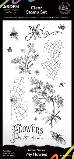 Arden Creative Studio - Clear Stamps - Maker Series - My Flowers by Katie Pertiet