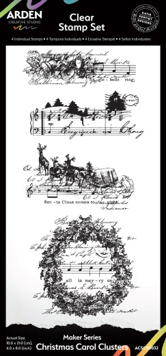 Arden Creative Studio - Clear Stamps - Maker Series - Christmas Carol Clusters by Katie Pertiet