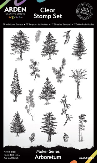Arden Creative Studio - Clear Stamps - Maker Series - Arboretum by Katie Pertiet