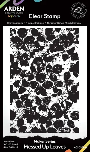 Arden Creative Studio - Background Clear Stamps - Maker Series - Messed Up Leaves by Katie Pertiet