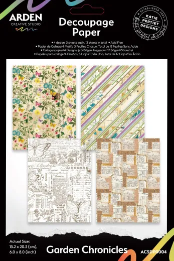 Arden Creative Studio - Decoupage Paper - Garden Chronicles by Katie Pertiet