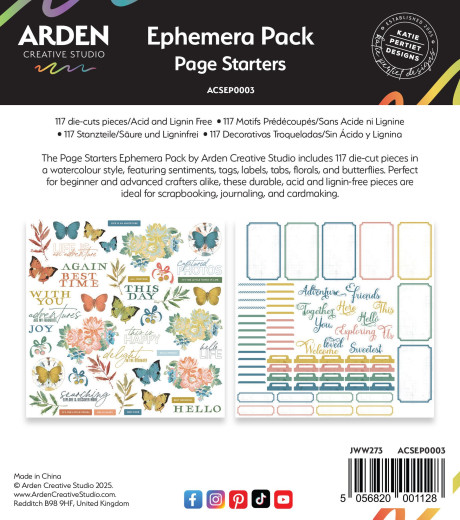 Arden Creative Studio - Ephemera Pack - Page Starters