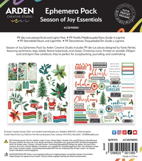 Arden Creative Studio - Ephemera Pack - Season of Joy Essentials