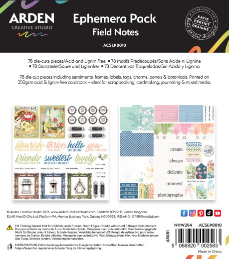 Arden Creative Studio - Ephemera Pack - Field Notes