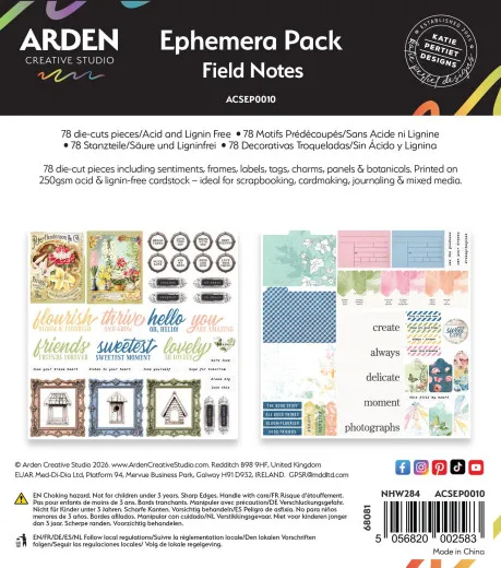 Arden Creative Studio - Ephemera Pack - Field Notes
