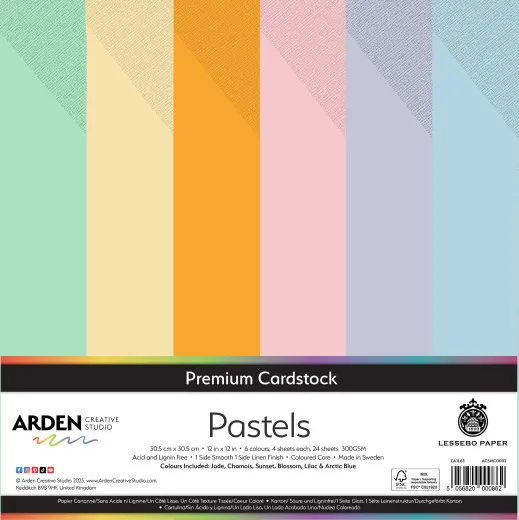 Arden Creative Studio - 12x12 Paper Pad - Pastels