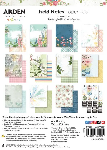 Arden Creative Studio - 6x8 Paper Pack - Field Notes