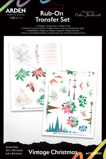 Arden Creative Studio - Rub-On Transfers - Vintage Christmas
