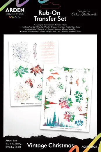 Arden Creative Studio - Rub-On Transfers - Vintage Christmas