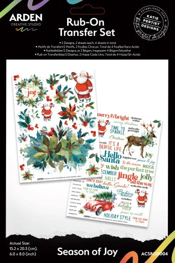 Arden Creative Studio - Rub-On Transfers - Season of Joy