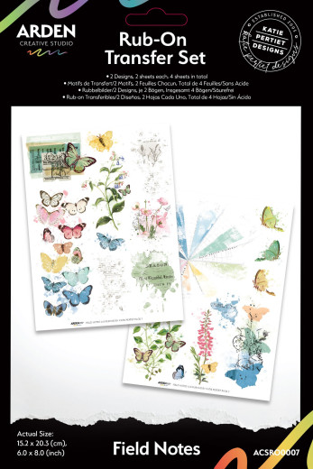 Arden Creative Studio - Rub-On Transfers - Field Notes