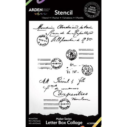 Arden Creative Studio - Stencils - Maker Series - Letter Box Collage