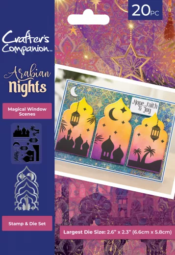 Clear Stamp & Cutting Die - Arabian Nights - Magical Window Scene