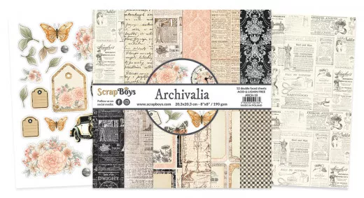 ScrapBoys 8x8 Paper Pad - Archivalia