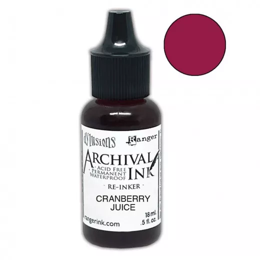 Dylusions Archival Re-Inker - Cranberry Juice