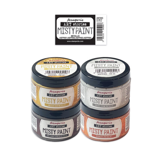 Stamperia - Art Stories Misty Paint Metallic Selection