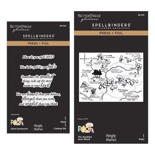 Spellbinders Hot Foil Plate - Say Cheese Classic Pooh Baby