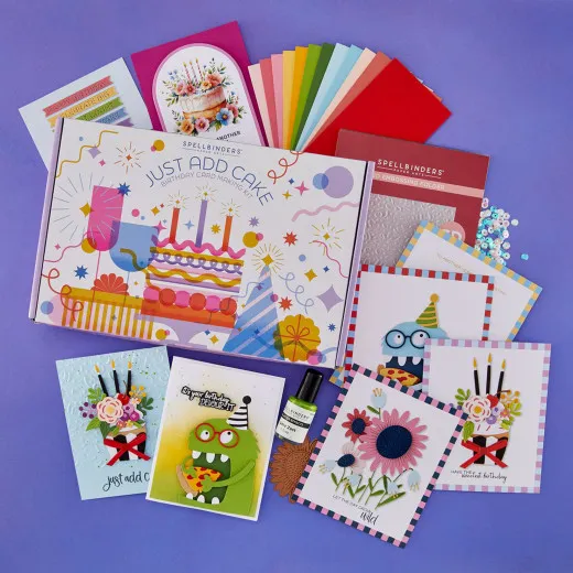 Spellbinders - Just Add Cake - Cardmaking Kit Birthday