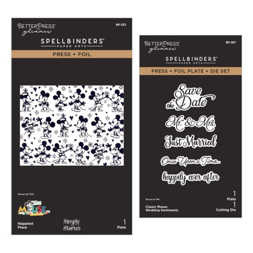 Spellbinders - Classic Mouse Wedding - BetterPress Bundle by Simple Stories