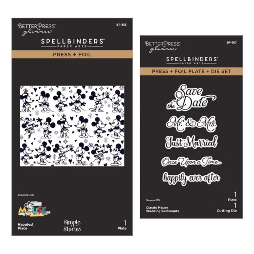 Spellbinders - Classic Mouse Wedding - BetterPress Bundle by Simple Stories