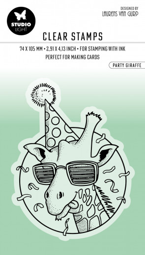 Studio Light Clear Stamps - by Laurens van Gurp Nr. 407 - Party Giraffe