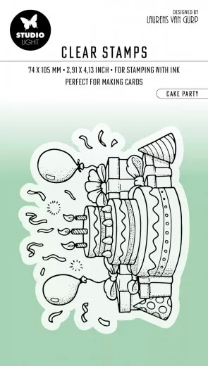 Studio Light Clear Stamps - by Laurens van Gurp Nr. 412 - Cake Party