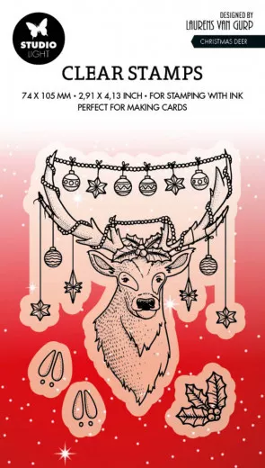 Studio Light Clear Stamps - By Laurens Nr. 487 - Christmas Deer