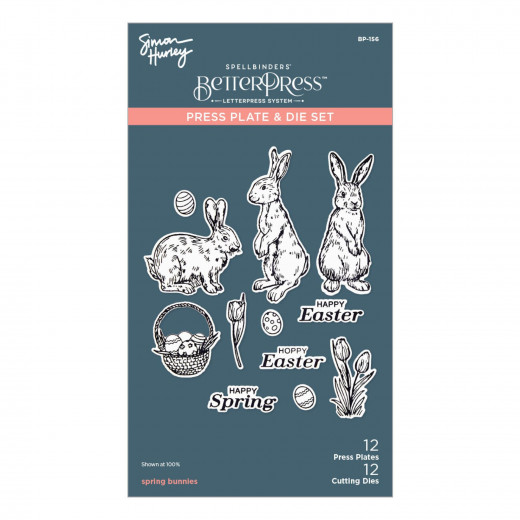 Press Plate & Die Set - Spring Bunnies