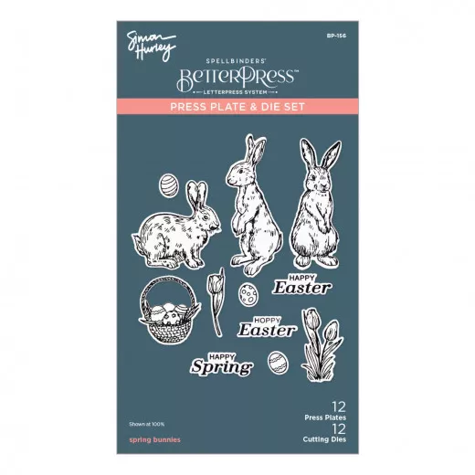 Press Plate & Die Set - Spring Bunnies