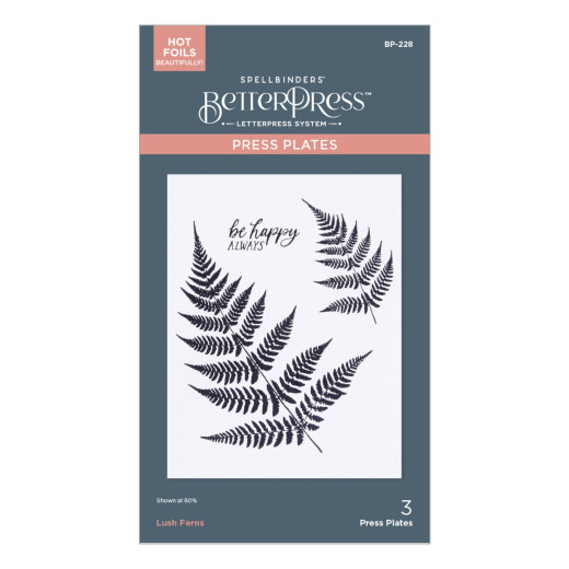 BetterPress Plate - Lush Ferns