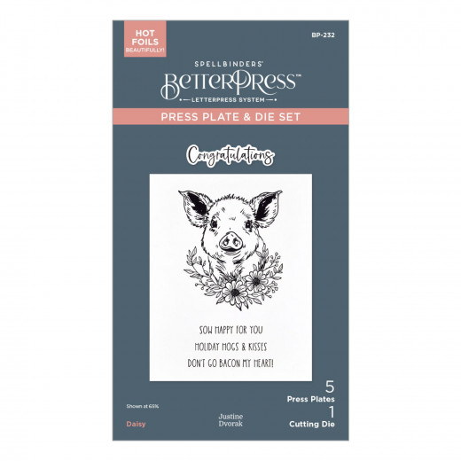 BetterPress Plate & Die Set - Daisy