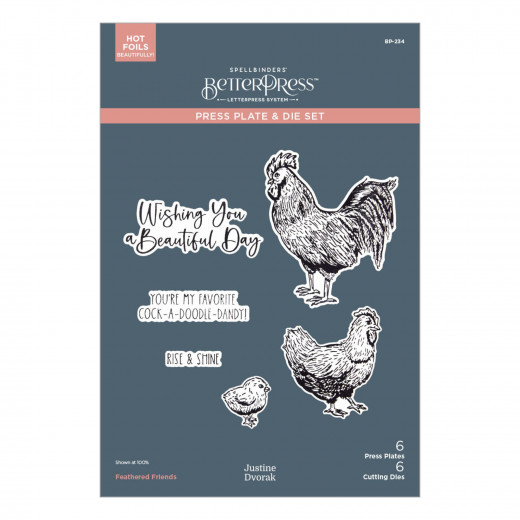 BetterPress Plate & Die Set - Feathered Friends