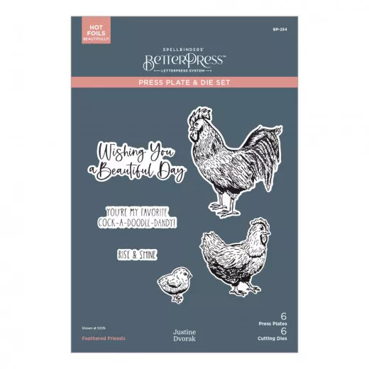 BetterPress Plate & Die Set - Feathered Friends