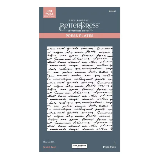 BetterPress Plate - Wildflowers - Script Tekst