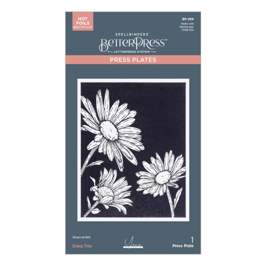 BetterPress Plate - Daisy Trio